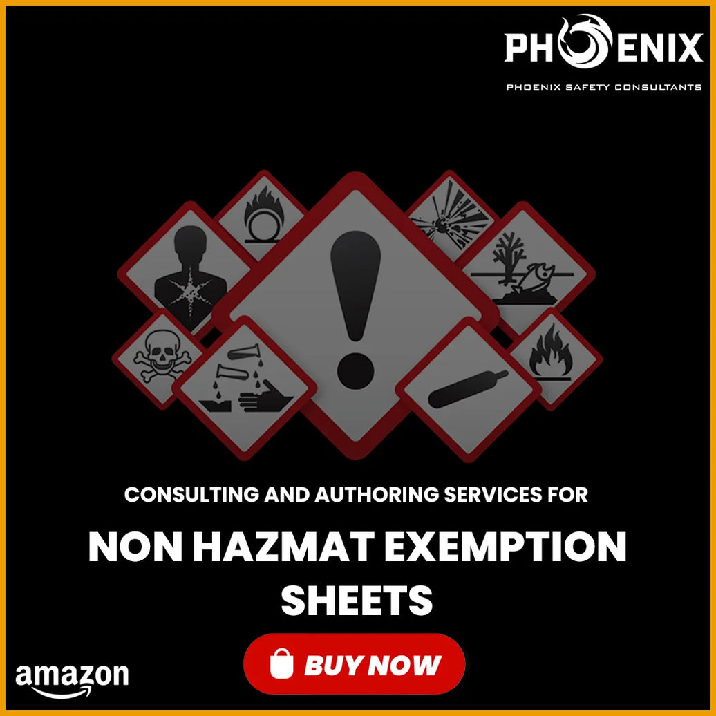 Amazon Non-Hazmat Exemption Sheet