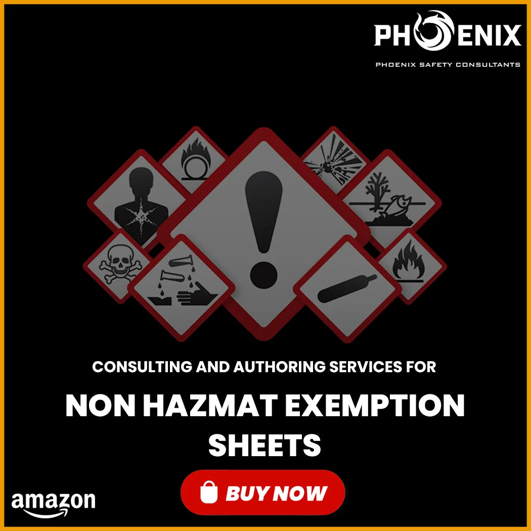 Amazon Non-Hazmat Exemption Sheet
