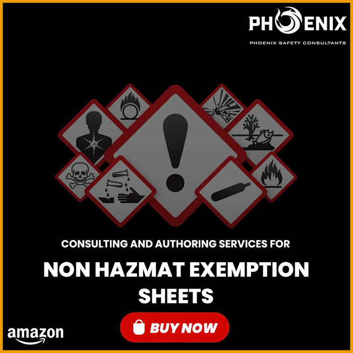 Amazon Non-Hazmat Exemption Sheet